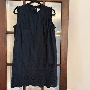GAP x Doen Eyelet Mini Dress in Black, Size Small